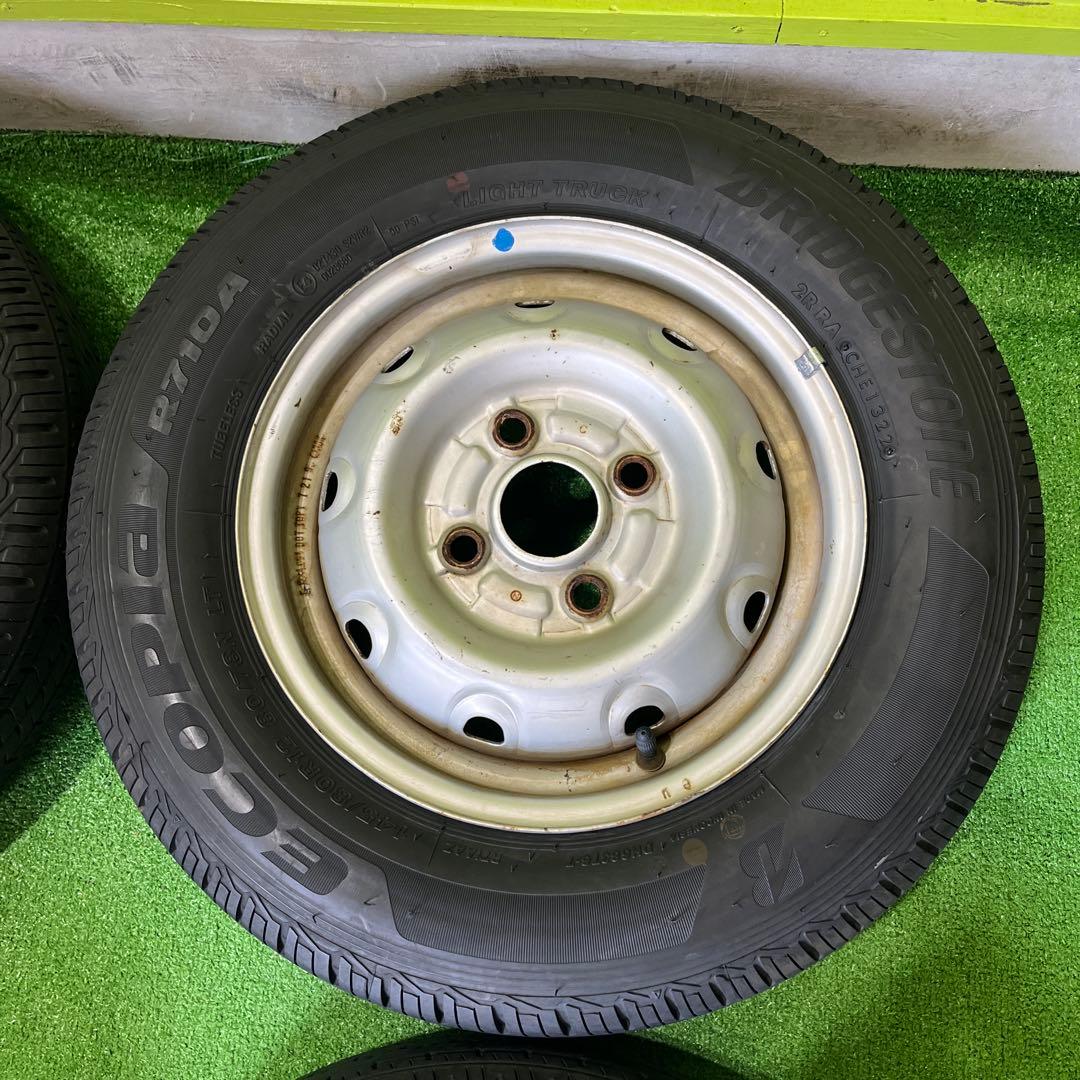 145/80R12 LT 22年製　鉄ホイールセット　送料込み　1656-①