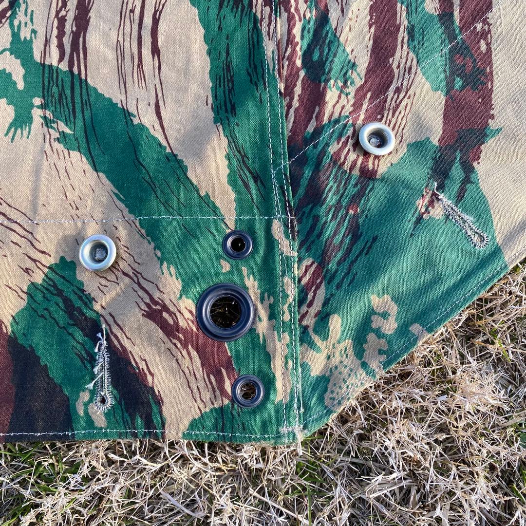 【超レア・未使用】フランス軍幕＊幕のみ　パップテント　ハーフ　１枚　リザードカモ