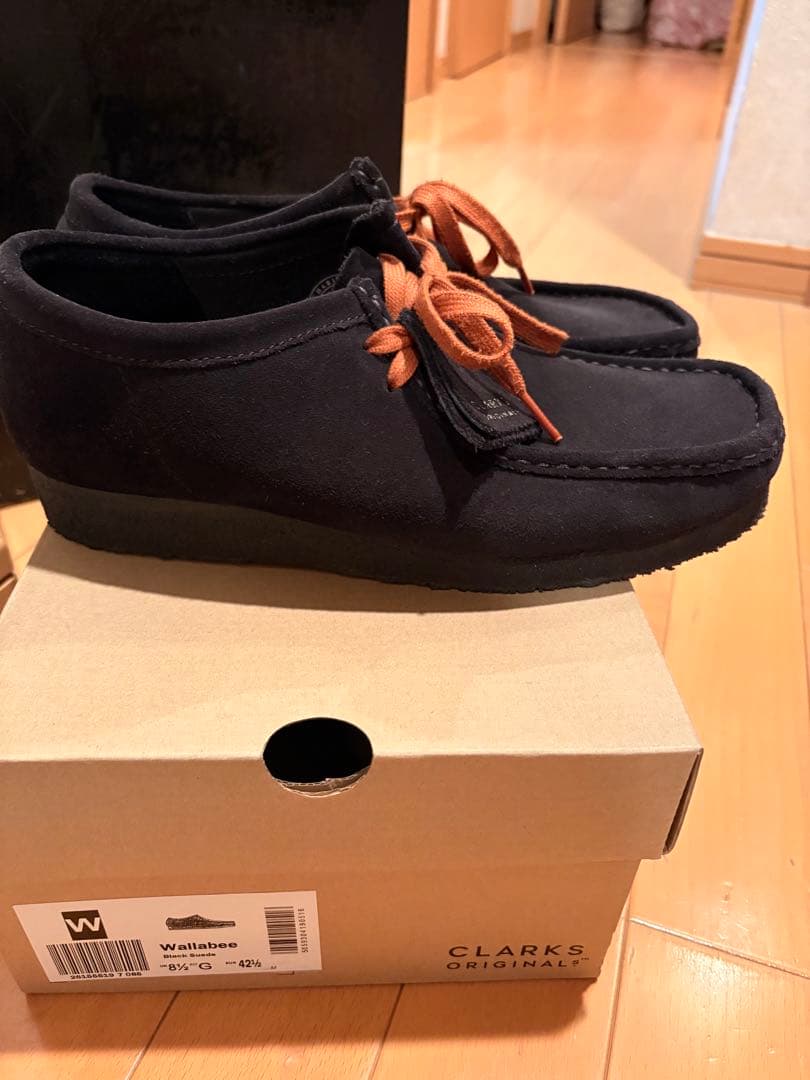 CLARKS Wallabee ブラック 8.5