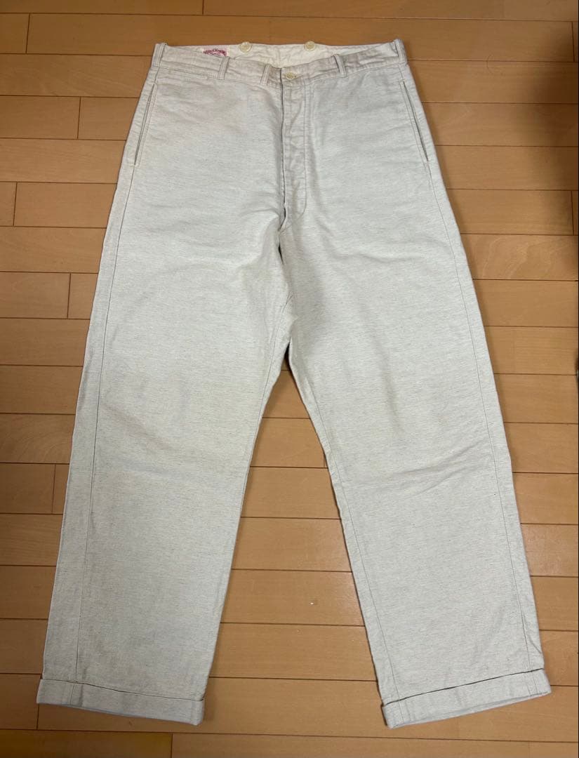 リアルマッコイズ/THE REAL McCOY’S リネンパンツ 32