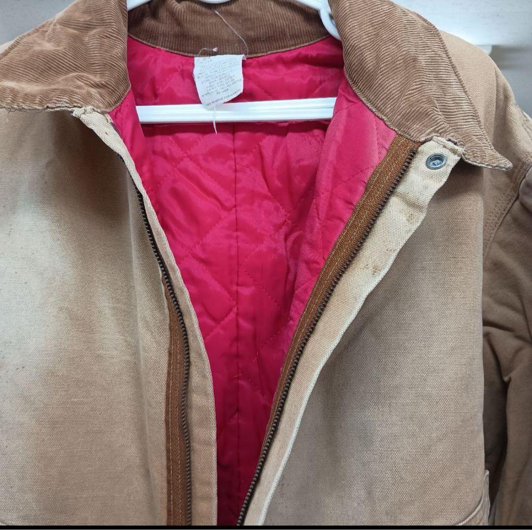 80'sUSAビンテージカーハート中綿ダック地オールインワンつなぎ100周年46