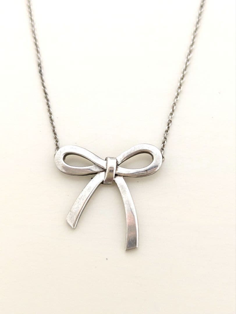 刻印あり　TIFFANY & Co. / 925　リボンネックレス