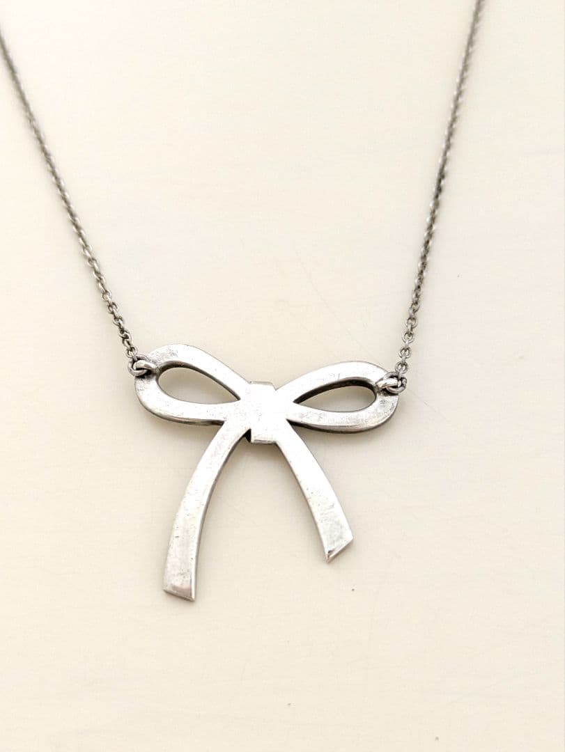 刻印あり　TIFFANY & Co. / 925　リボンネックレス