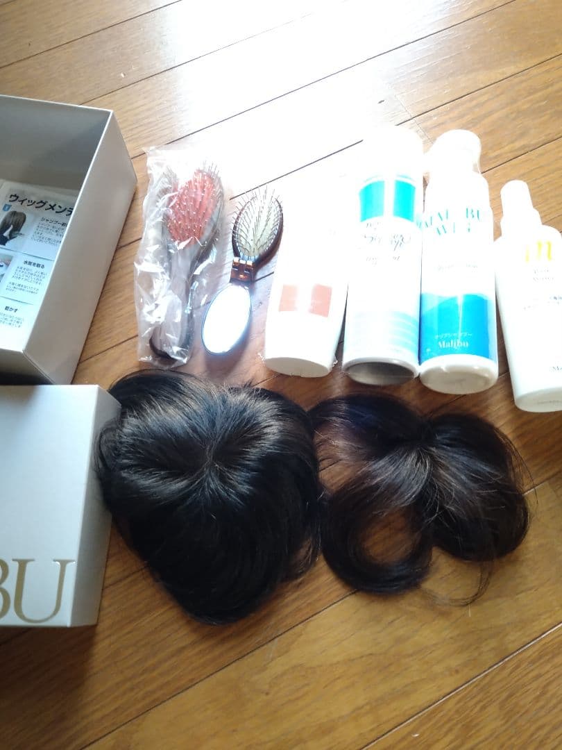 マリブ　トップ部分ウィッグ　2点セット
