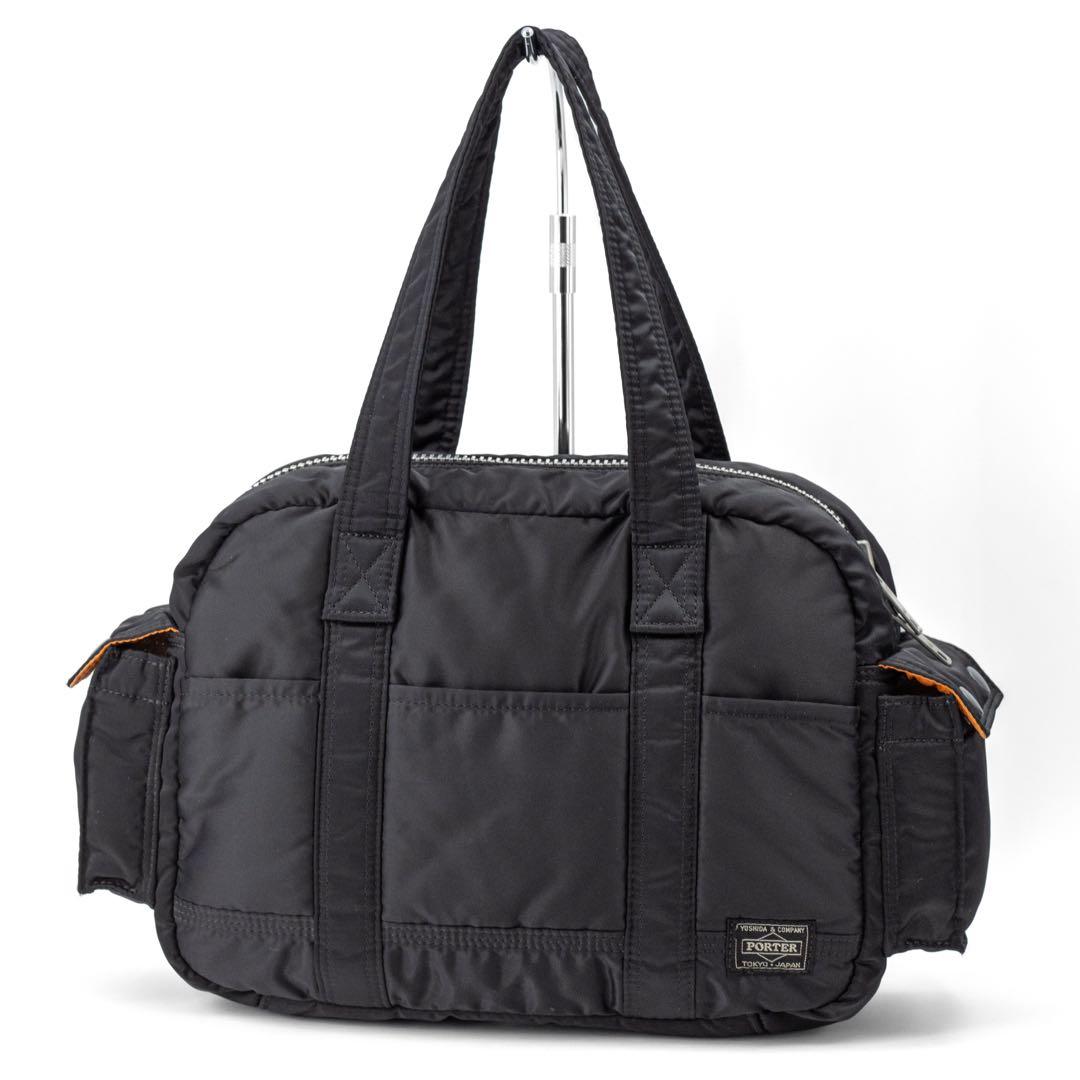 Z984【美品】ポーター／タンカー　ボストンバッグ　ダッフル　ナイロン　ブラック