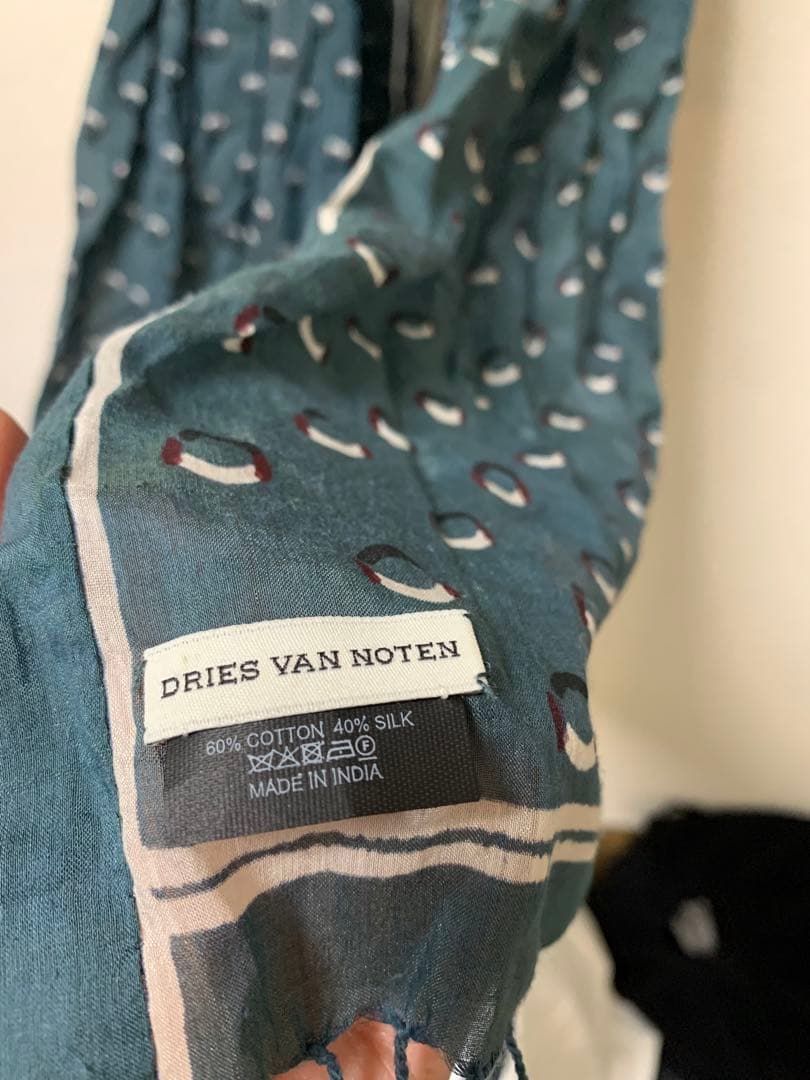 Dries Van Noten ドリスヴァンノッテン シルクストール マフラー