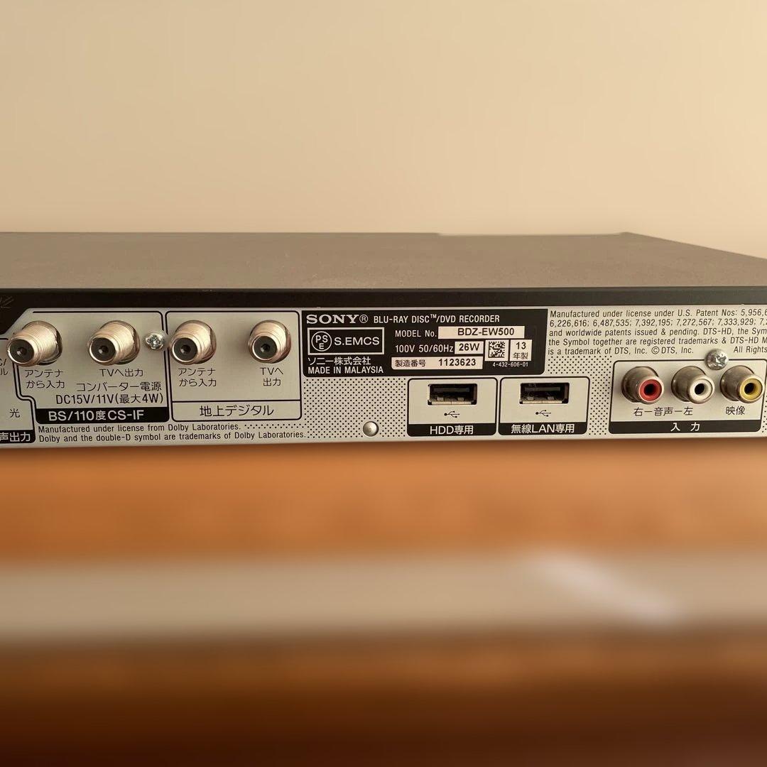 ブルーレイレコーダー SONY BDZ-EW500