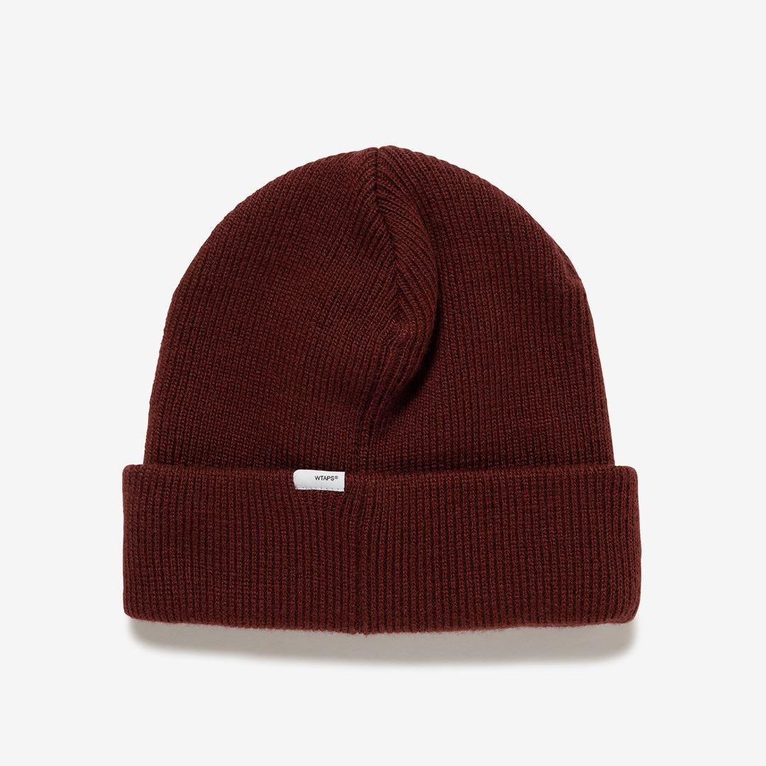な*お様 WTAPS バーガンディ ビーニー　ニット帽　キャップ