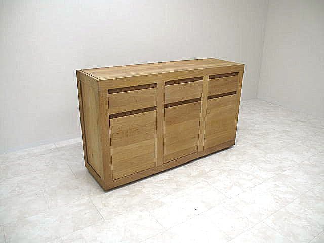 展示品　西海岸スタイル チーク無垢材サイドボード　リビングボード　キッチンボード