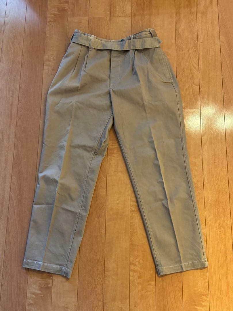 COMOLI Belted Chino Pants サイズ2