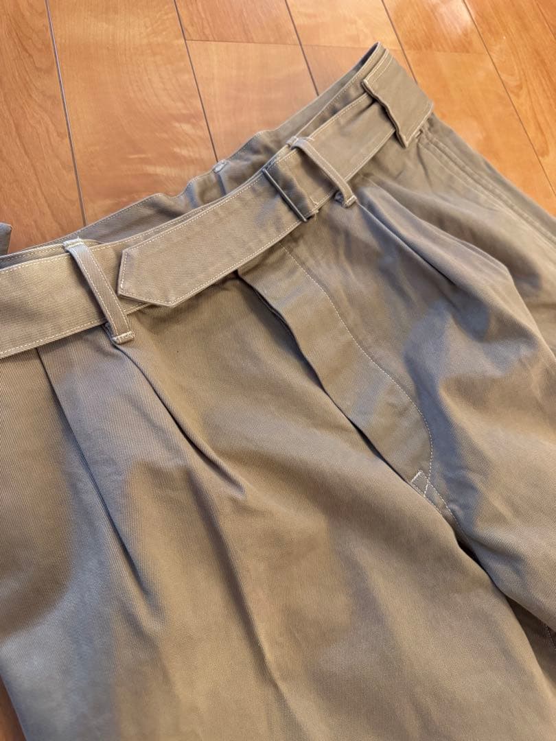 COMOLI Belted Chino Pants サイズ2