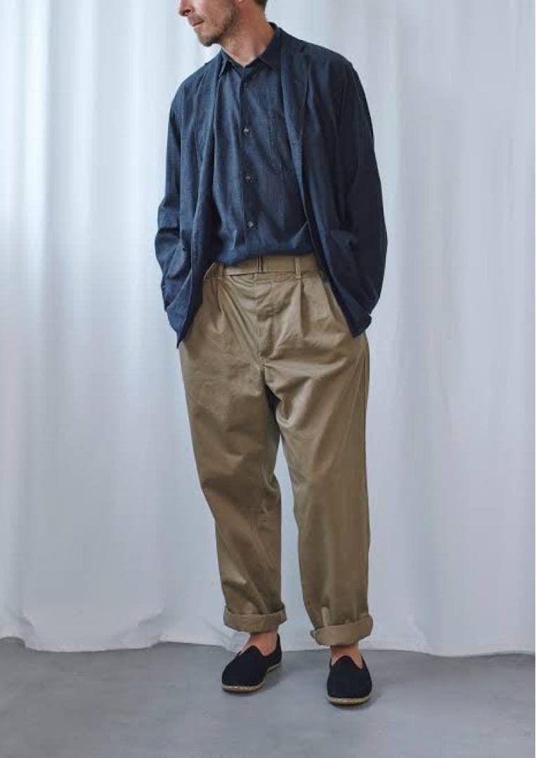 COMOLI Belted Chino Pants サイズ2