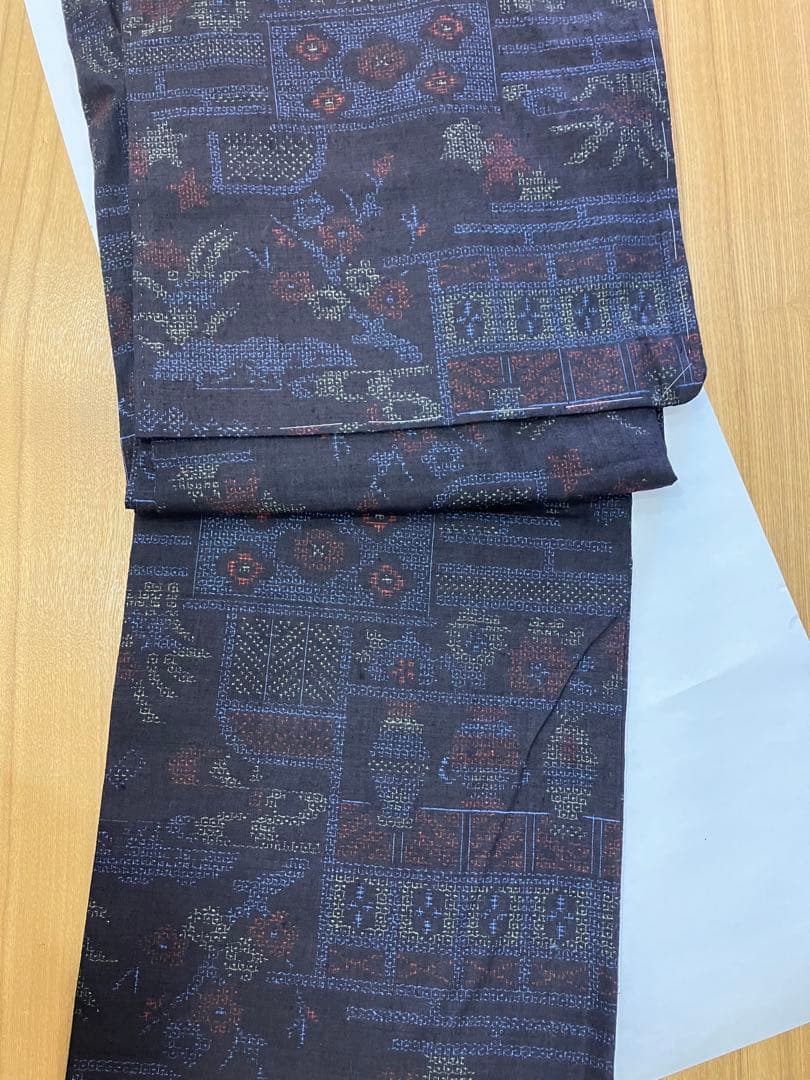 結城紬　新品　未使用品