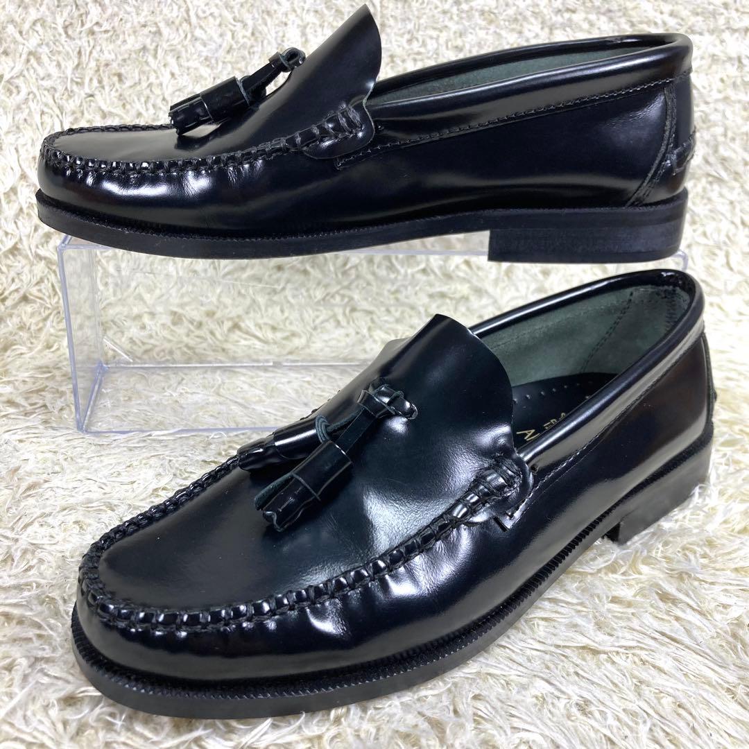 『未使用級』アルテサノス タッセルローファー ブラック レザー 革靴　23.5