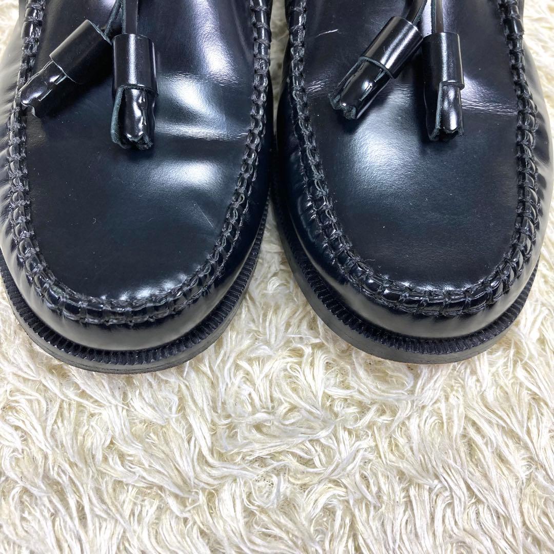『未使用級』アルテサノス タッセルローファー ブラック レザー 革靴　23.5
