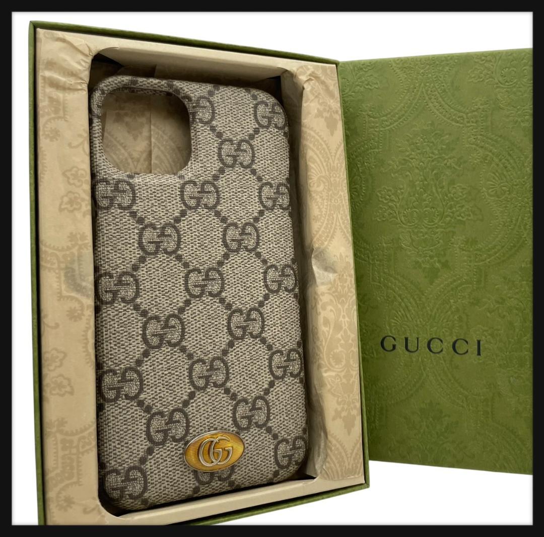 【新品】 GUCCI グッチ iPhone14 スマホケース GG スプリーム