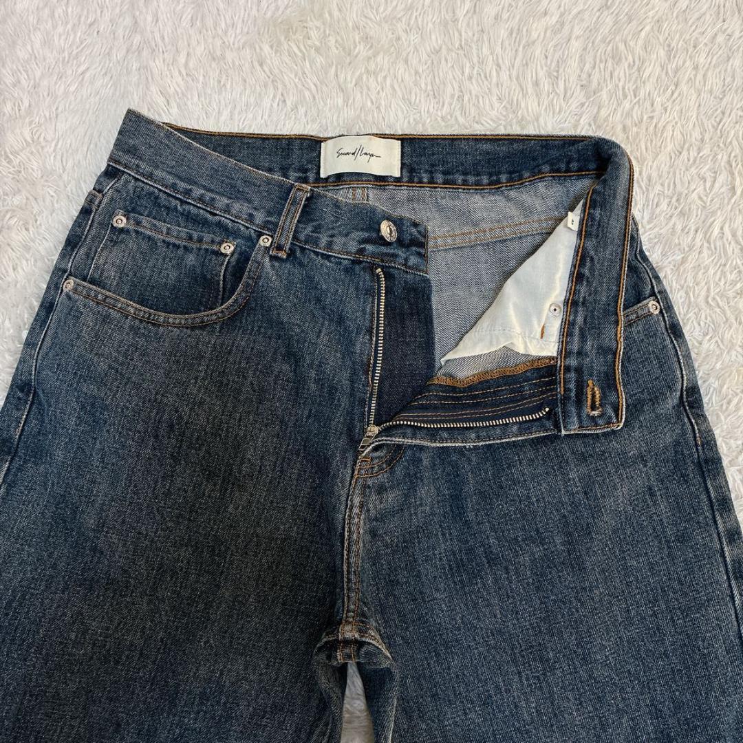 【良品】セカンドレイヤー　デニムパンツ　インディゴブルー　サイズ44