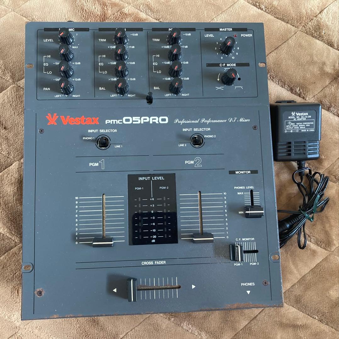 Vestax ベスタクス pmc05PRO クラシックDJミキサー　交換パネル有