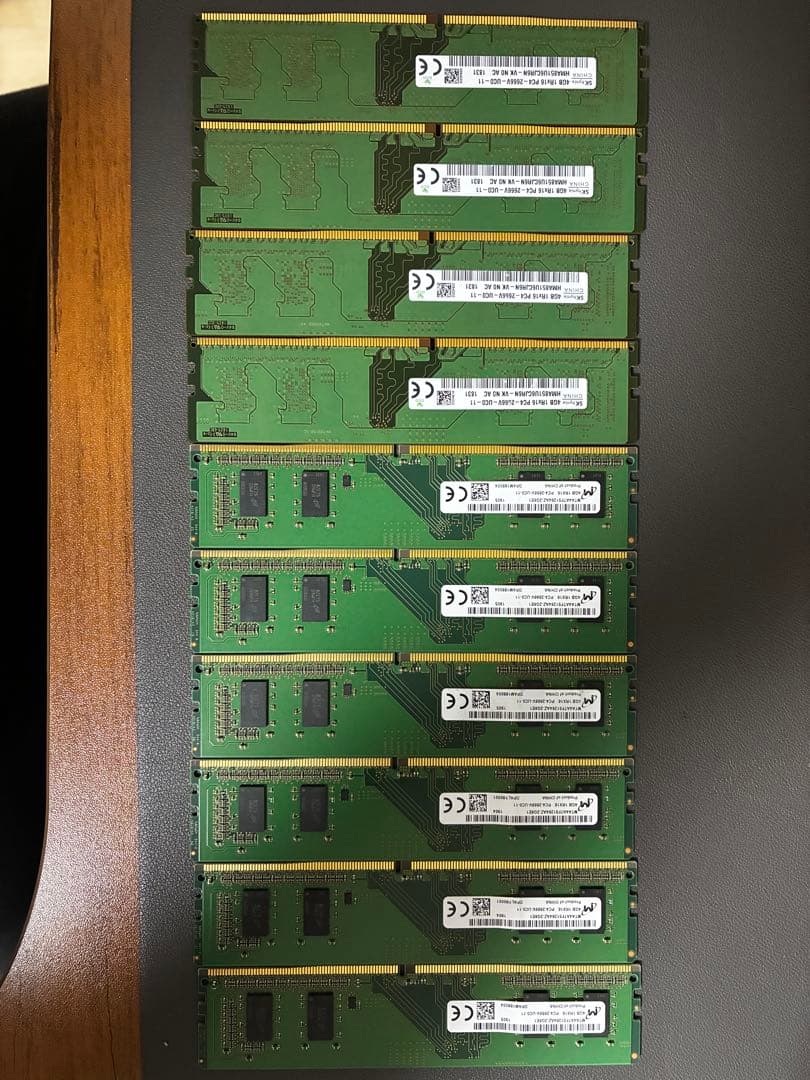 DDR4 40GB メモリー（4GB 10個）PC4-2666V