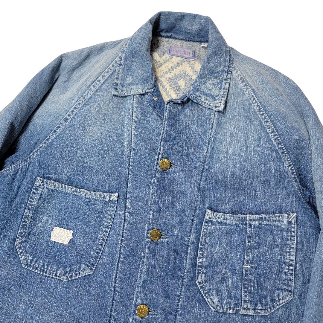希少 ヴィンテージ加工 日本製 BLUE BLUE 聖林公司 カバーオール L
