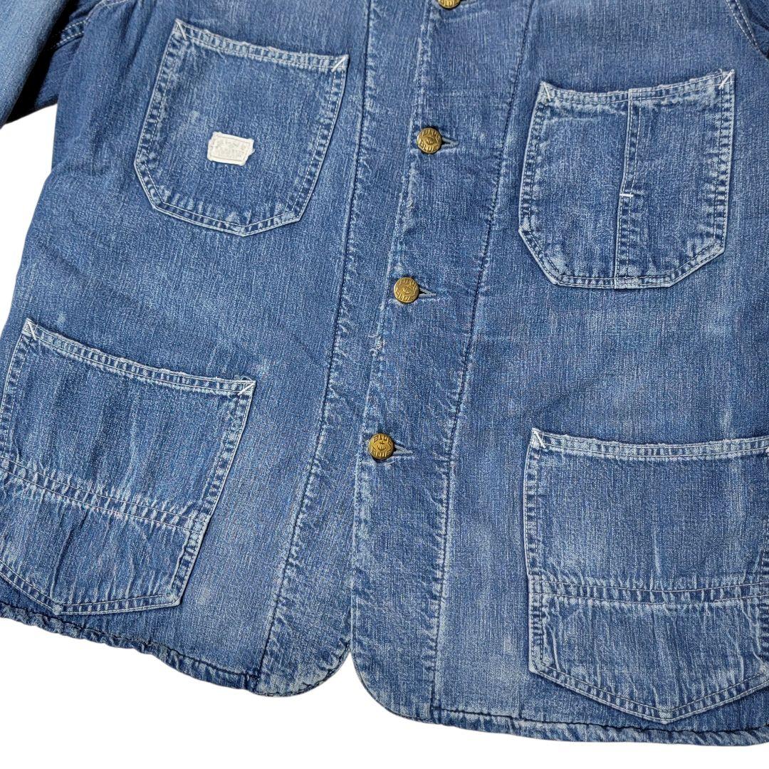 希少 ヴィンテージ加工 日本製 BLUE BLUE 聖林公司 カバーオール L