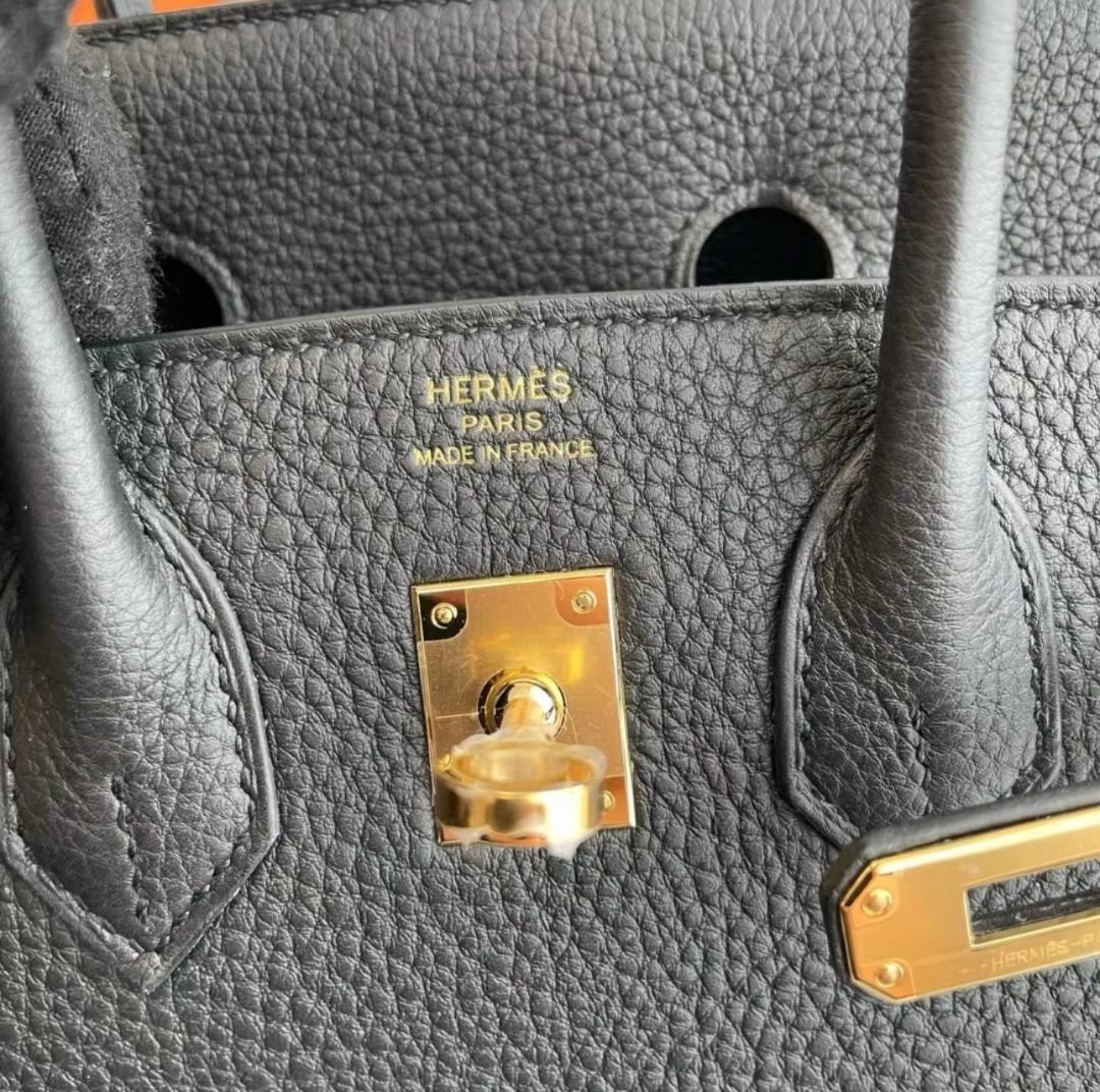 HERMES バーキン 25 ブラック ハンドバッグ