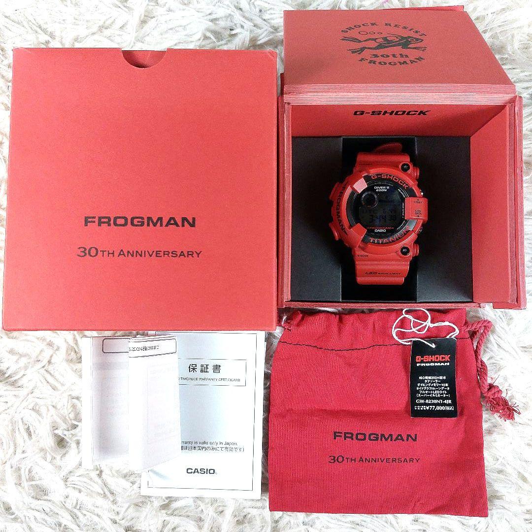 美品 箱タグ付 G-SHOCK FROGMAN 30周年記念モデル デジタル時計