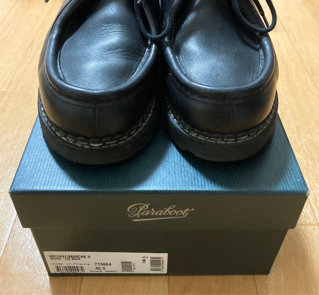 美品 Paraboot MICHAEL 40 1/2 Noir 箱付き