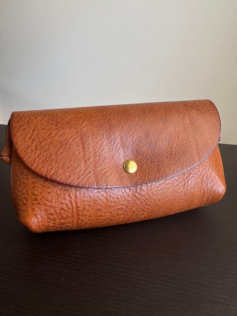 【アナロジコ】　ボタンミニショルダー/マローネ