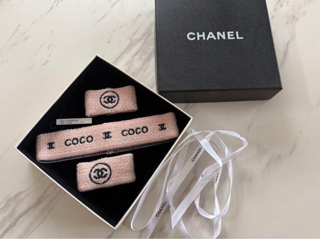 CHANEL シャネル ヘアバンド リストバンド 新品未使用