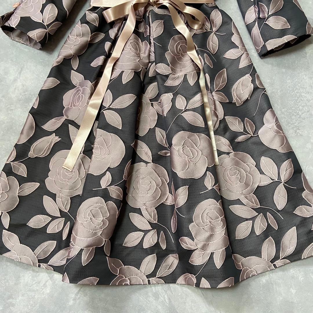 エムズグレイシー シャンブレージャガードローズワンピース 2023AW