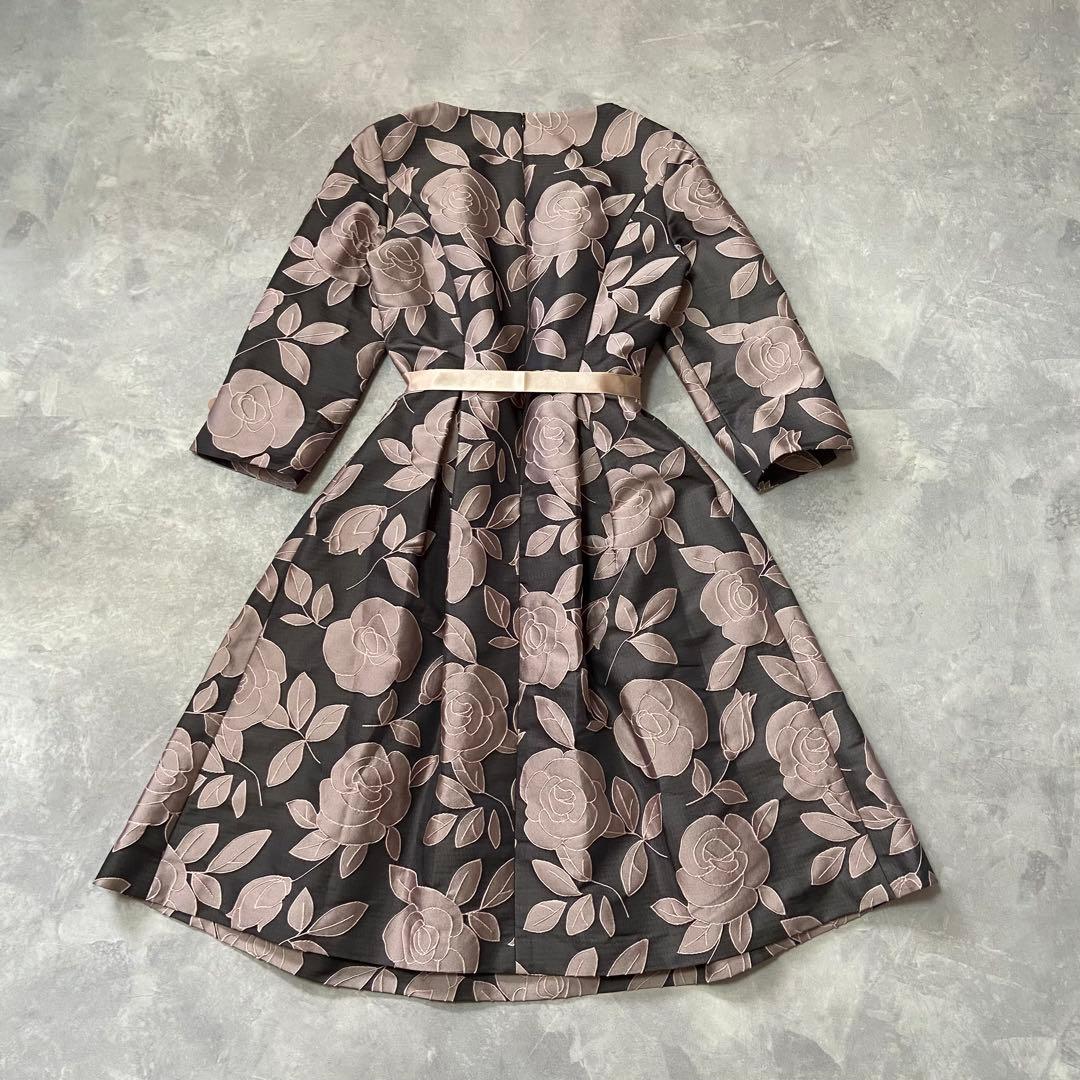 エムズグレイシー シャンブレージャガードローズワンピース 2023AW