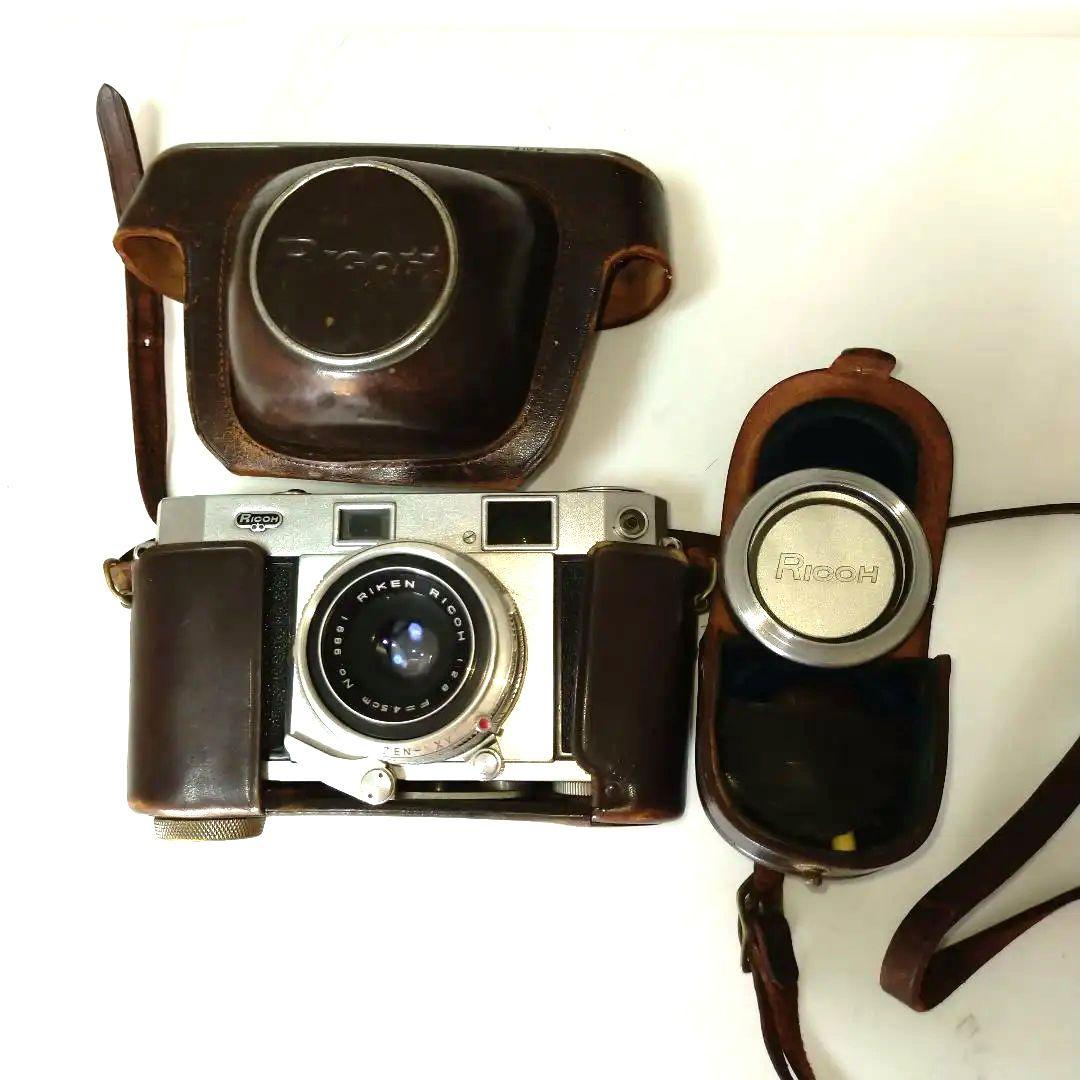 レトロ　カメラ　昭和 RIKEN RICOH　ケース　セット
