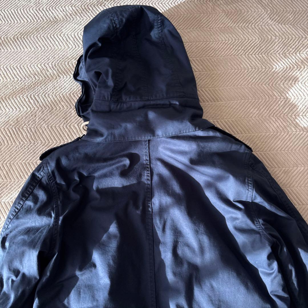 まさ裏ボアインナー付モッズコートL 紺