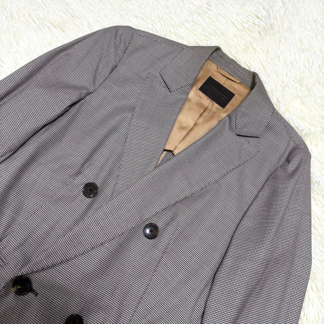 TOMORROWLAND コレクション ダブルブレストジャケット 千鳥 シルク