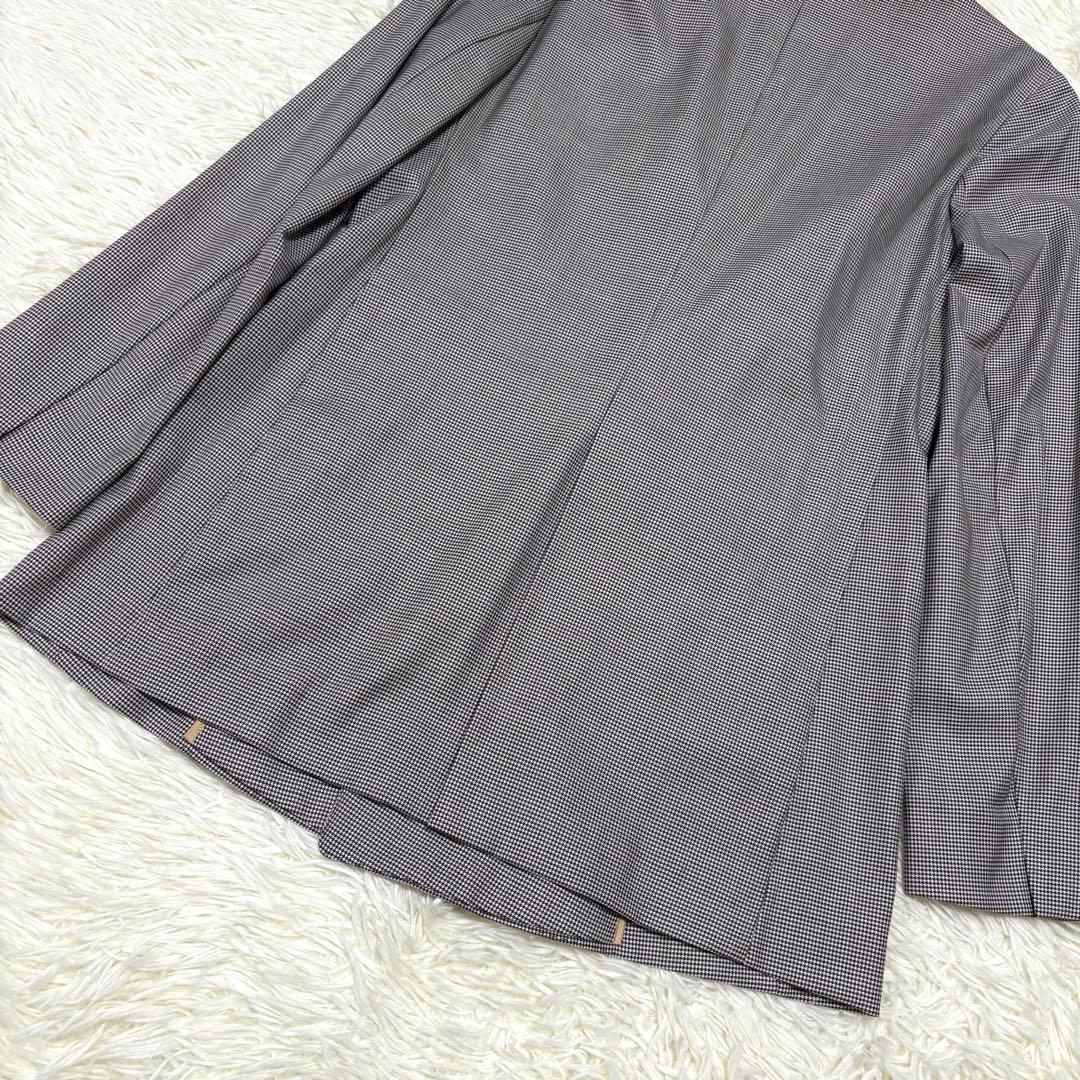 TOMORROWLAND コレクション ダブルブレストジャケット 千鳥 シルク
