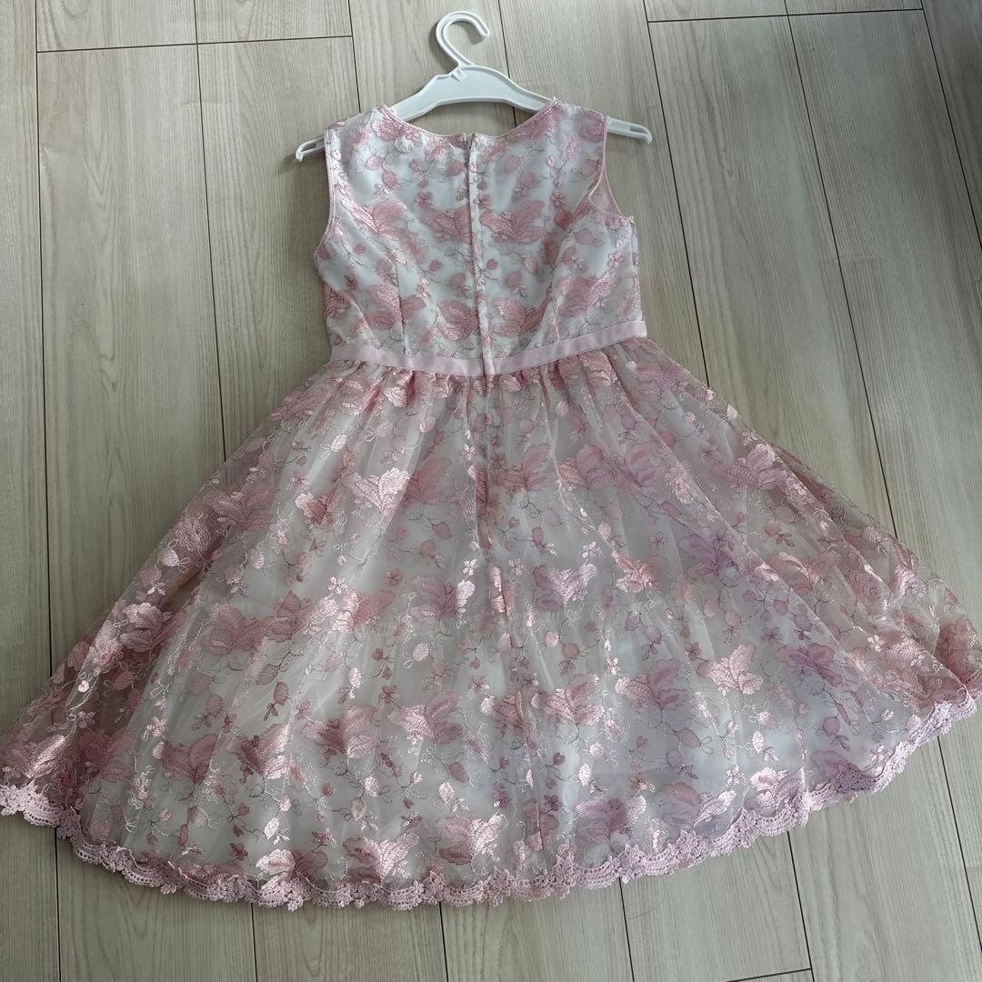 メゾピアノフォーマル レース刺繍ドレス 130cm