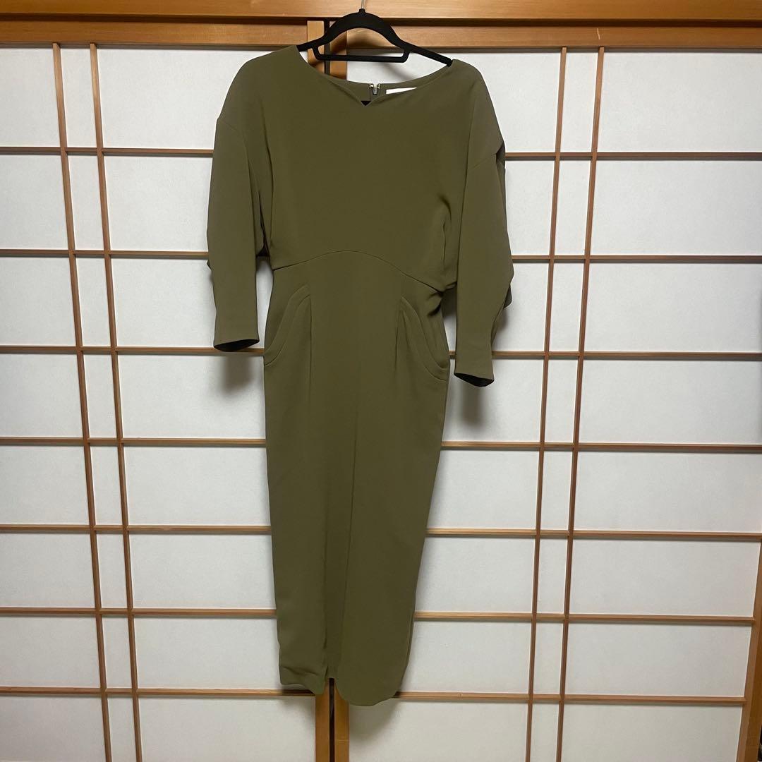 【最終価格】mame kurogouchi ドレス ワンピース カーキ