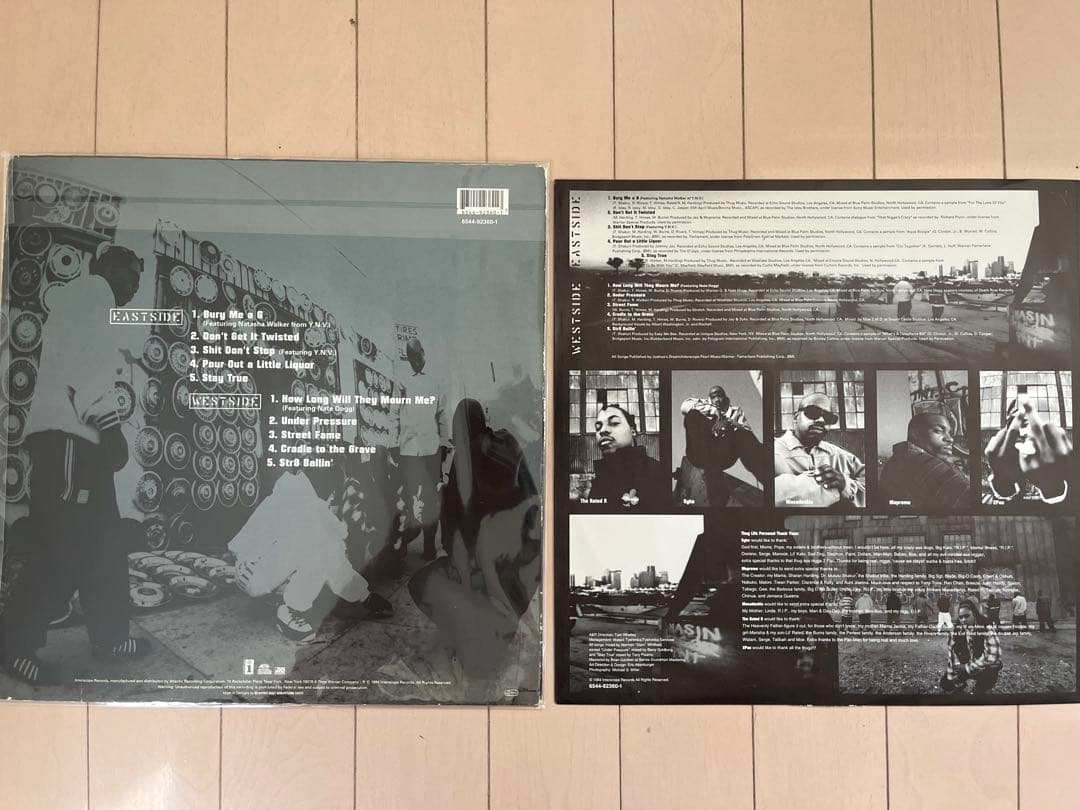 EUオリジナル盤 THUG LIFE VOLUME 1 2pac レコード LP