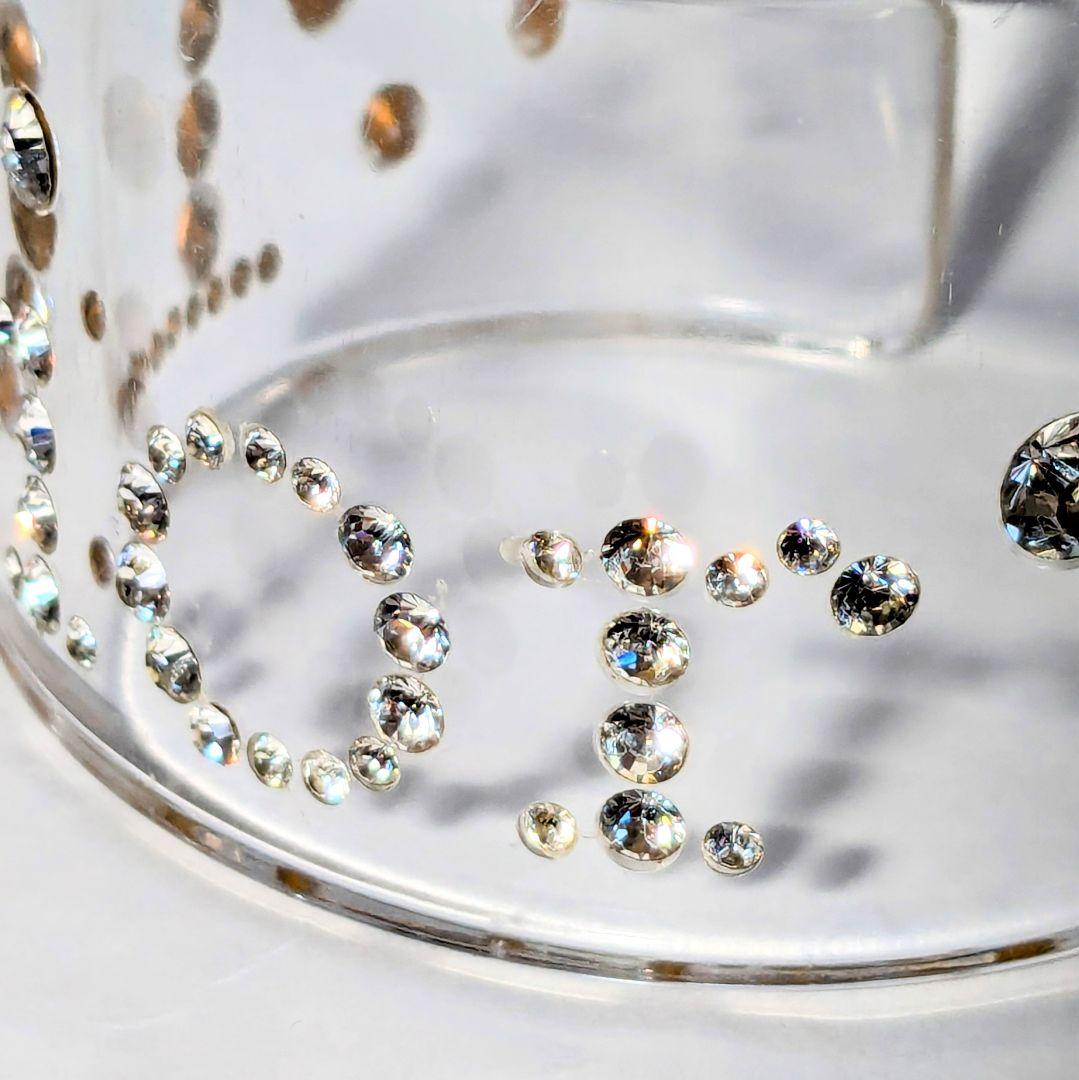 ChristianDior ディオール クリアバングル ロゴラインストーン