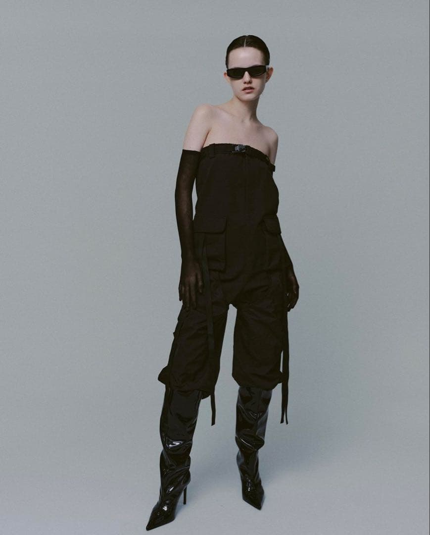 kishidamiki ジャンプスーツ　黒