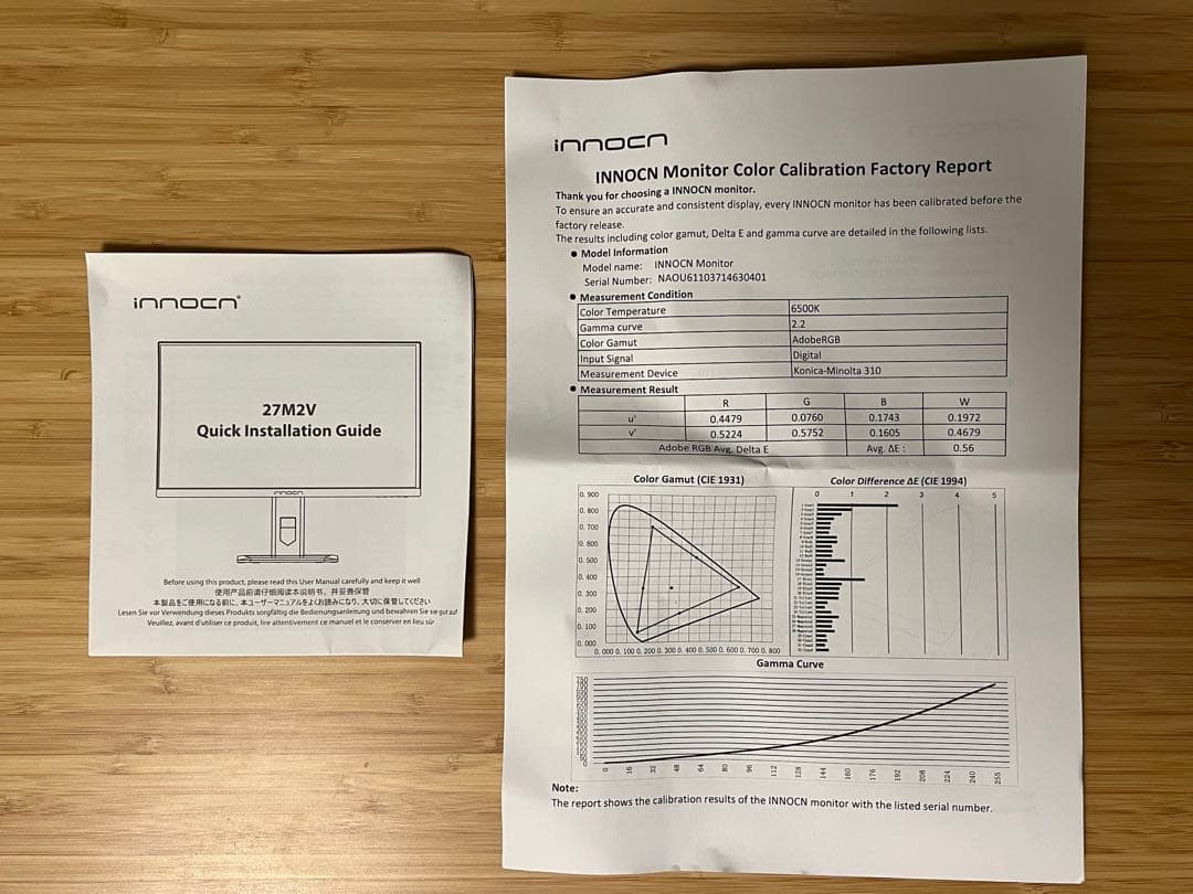 INNOCN 27M2V 27インチ 4K 160Hz ゲーミングモニター