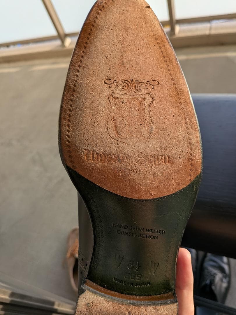 【定価約5万】ユニオンインペリアル 8.5 EEE 黒 試着程度 アウトレット