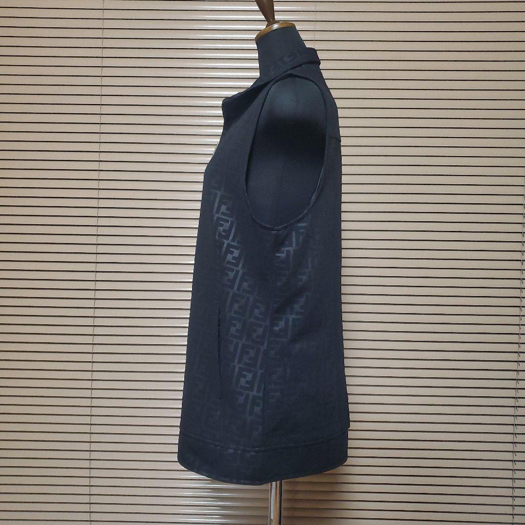 vintage FENDI ズッカ総柄ベスト　美品　イタリア製　大きめ