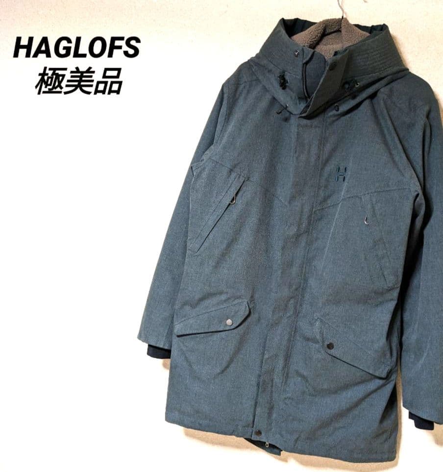 ホグロフス　ロングコート　HAGLOFS　コート　中綿　美品　モッズコート