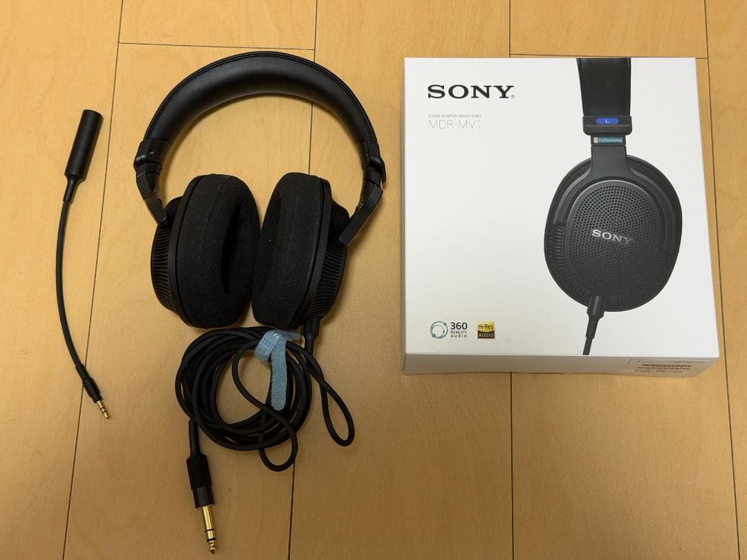 ソニー MDR-MV1 モニターヘッドホン 背面開放型 ブラック