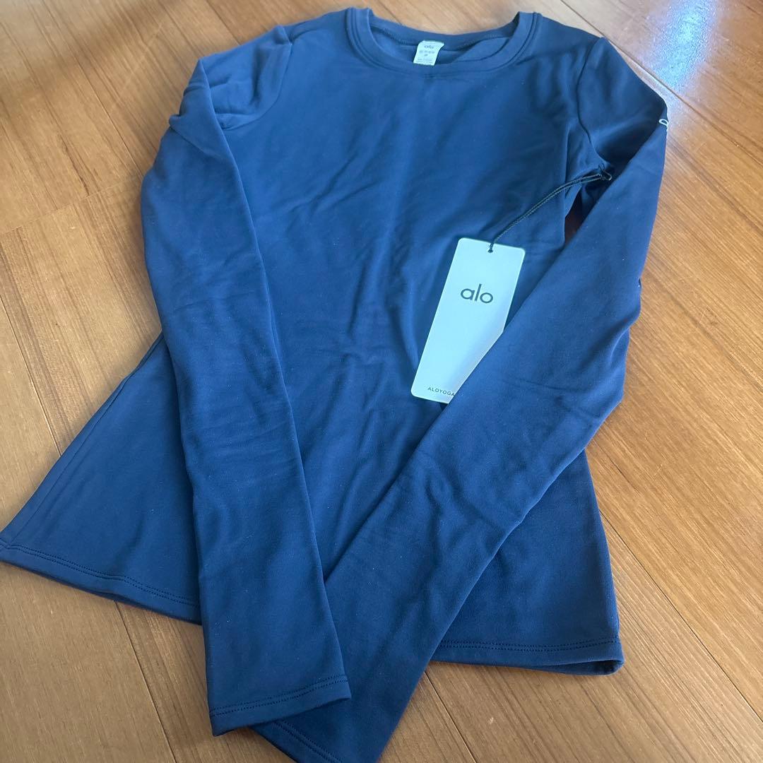 alo ネイビー 長袖トップス ノクターン ロングスリーブ XS