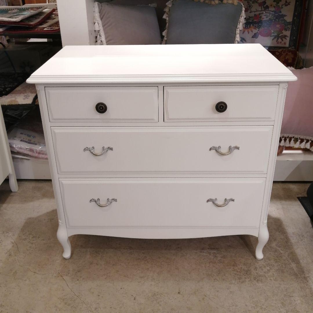 ちとせ様i+【美品】 セリーヌ チェスト 東海家具 天然木 エレガント ホワイト