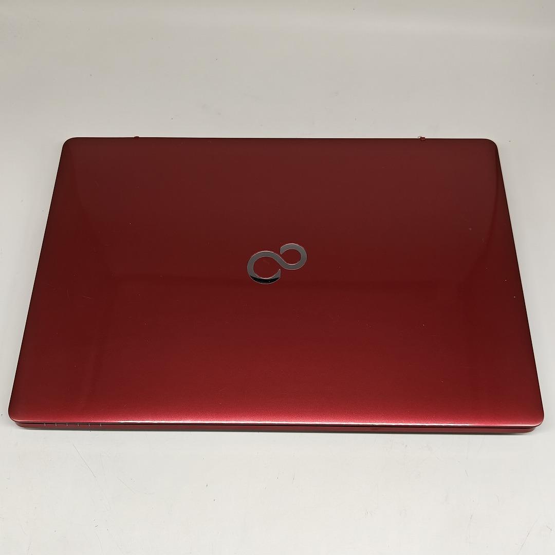 【富士通】AH53 高性能i7 SSD256GB 8GB レッド ノートPC