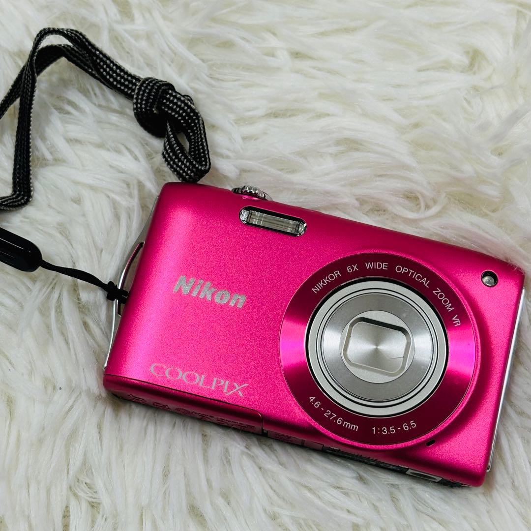 【美品】Nikon COOLPIX S3300 ストロベリーピンク